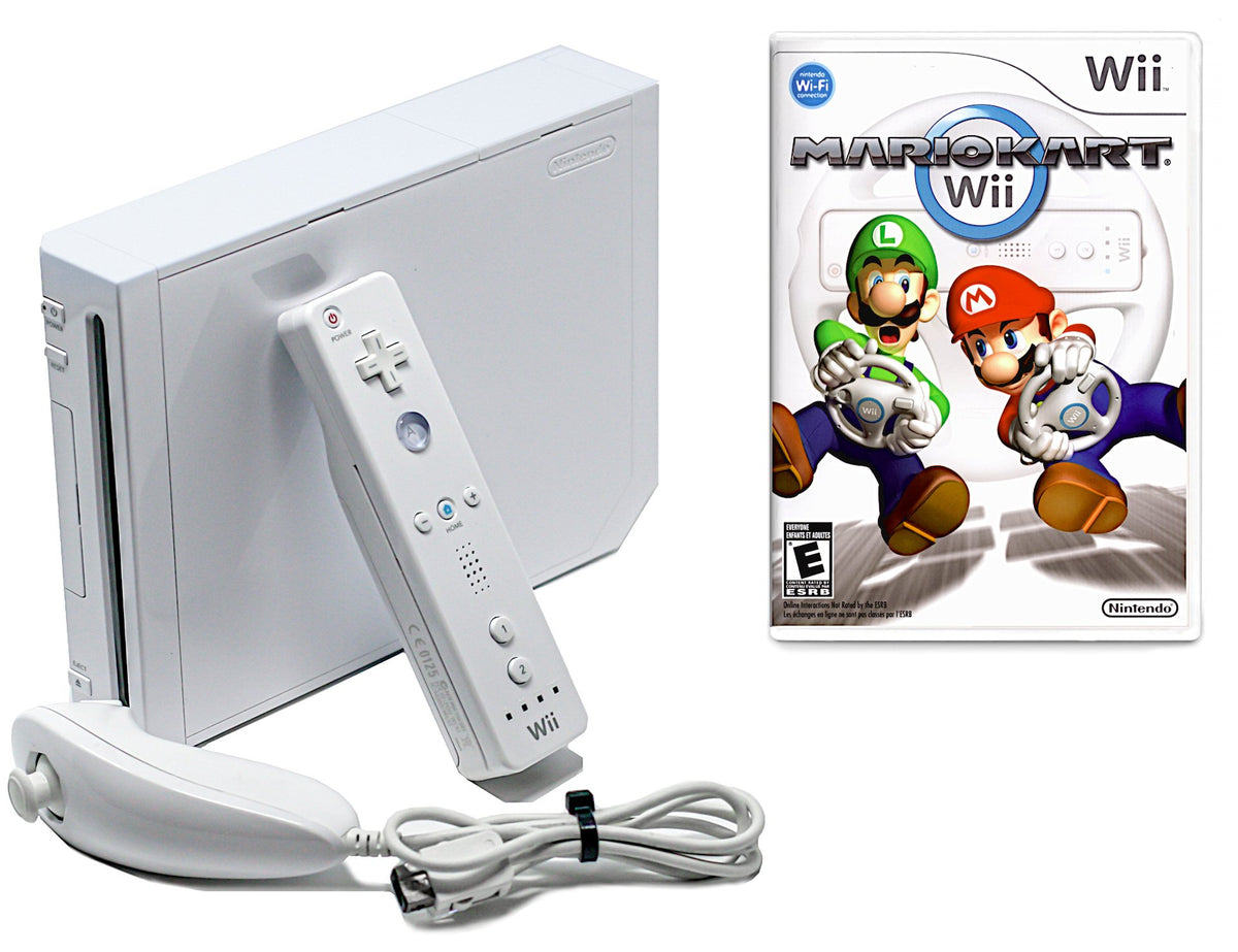 Nintendo Wii Console White Mario Kart Wii Refurbished — Voomwa 9484