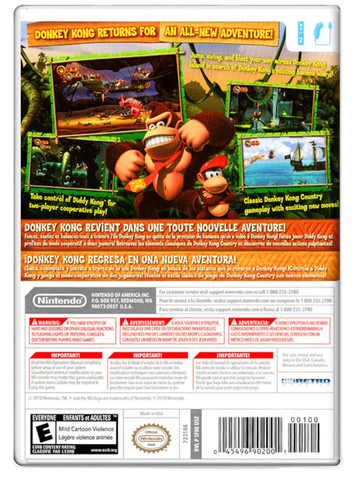 Donkey Kong Country Returns - Nintendo Wii
