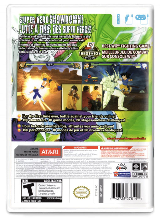 Jogo Nintendo Wii Dragon ball Z Budokai Tenkaichi 3 - Atari