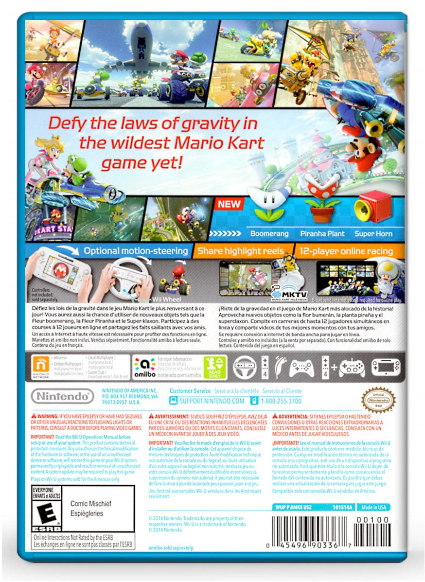 Mario Kart 8 Nintendo Wii U Refurbished — Voomwa 3355